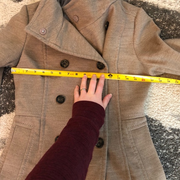 Tan H&M light tan pea coat - Picture 4 of 6